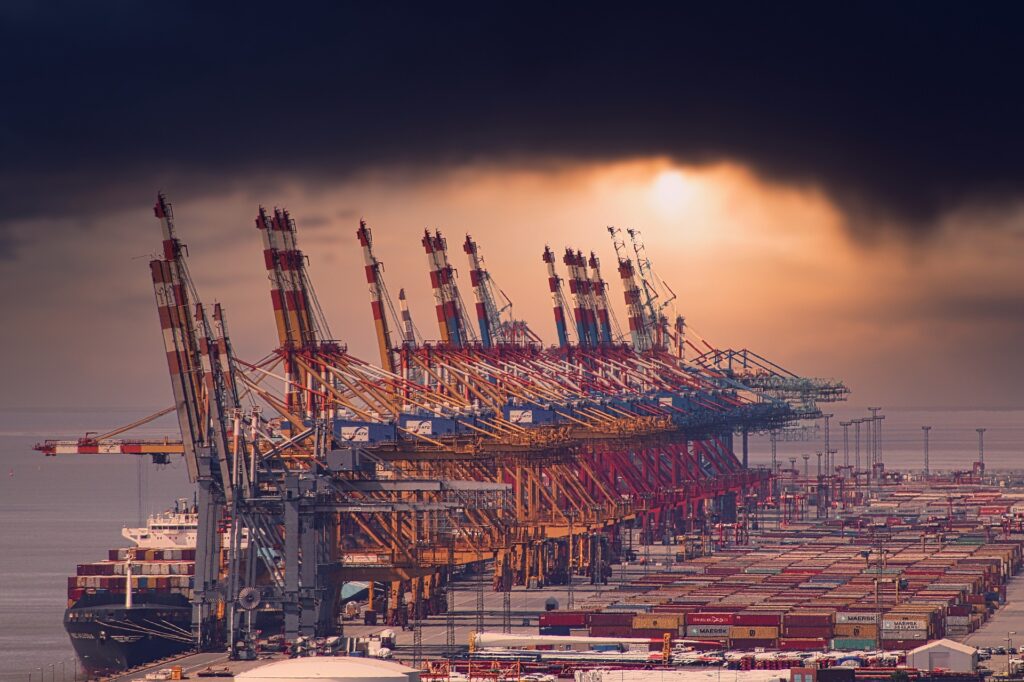 Foto des Hafens von Bremerhaven